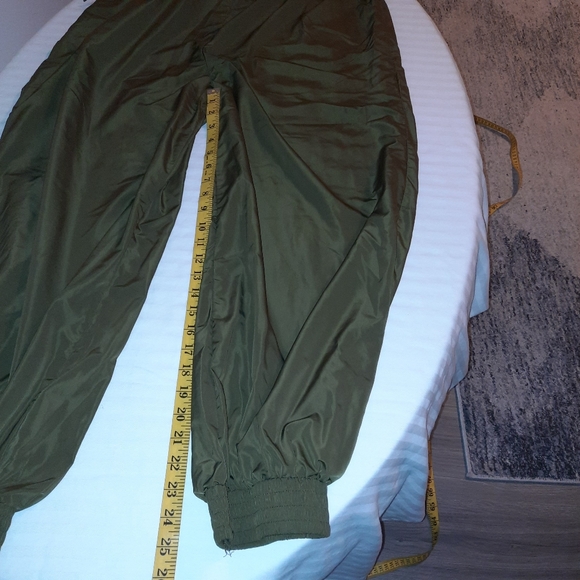 Olive Green Strapless Jumpsuit - Picture 11 of 12